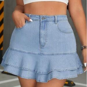 Light Blue Denim skirt